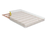 Daisy 6" White Fabric Twin Bunkie Board