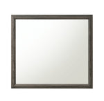 Valdemar Weathered Gray Wood Frame/Glass Dresser Mirror