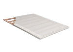 Lupine 2" White Knit Fabric Full Bunkie Board