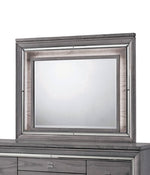 Alanis Light Gray Wood Frame Dresser Mirror