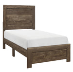 Corbin Rustic Brown Wood Twin Bed