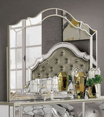 Eliora Silver Dresser Mirror w/Mirrored Frame
