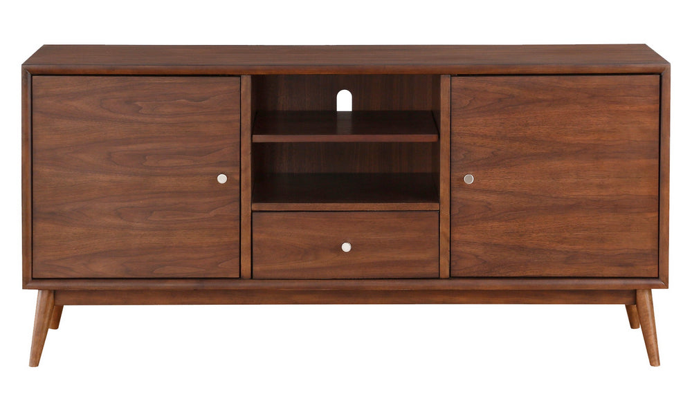 Folic Brown Wood TV Stand with Multiple Storages