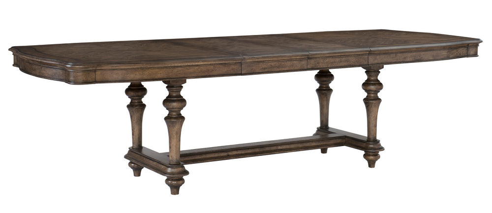 Heath Court Brown Oak Wood Extendable Dining Table