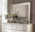 Liliana Antique Silver Wood Frame Dresser Mirror
