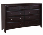 Phoenix Cappuccino Wood 9-Dresser Dresser