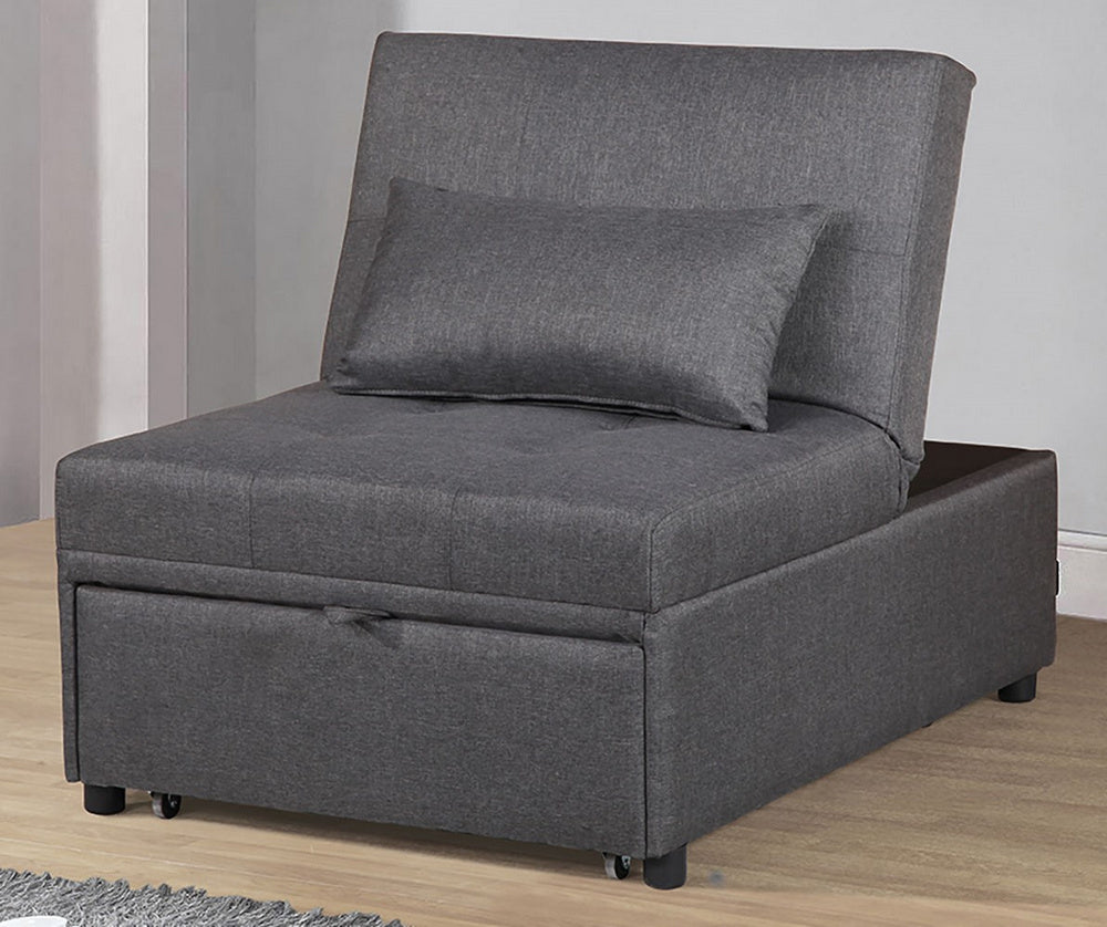 Primrose Gray Linen Single Adjustable Sofa