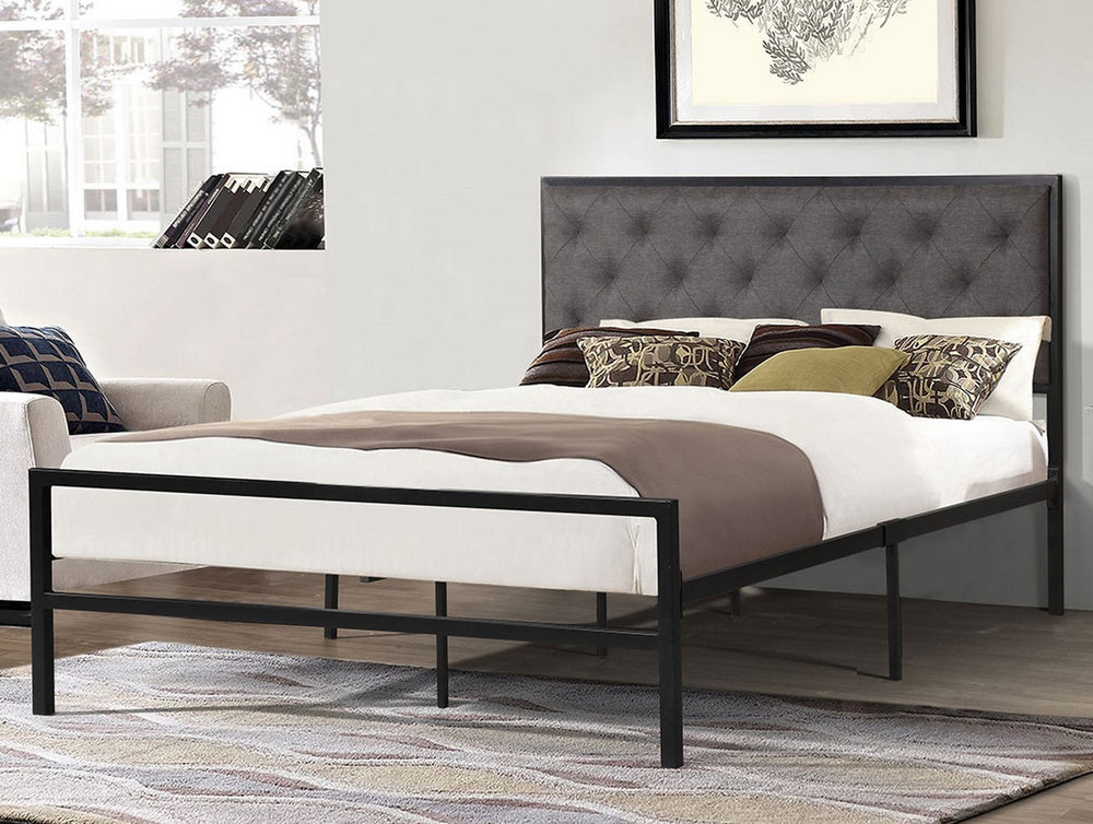 Riccarda Gray Metal Full Bed