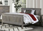 Rockwall Weathered Gray Pine Wood Twin Bed