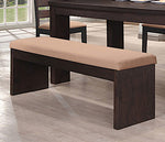 Samuela Cappuccino/Beige Wood Dining Bench