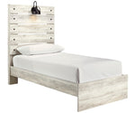 Cambeck Whitewash Wood Twin Panel Bed