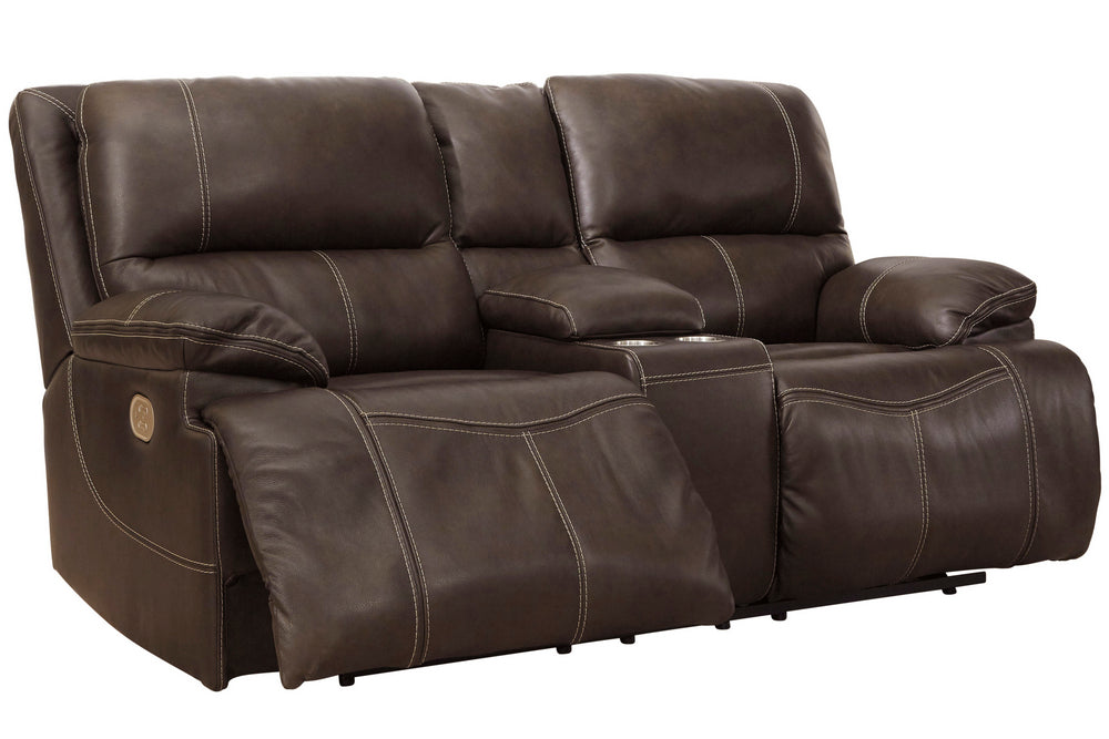 Ricmen Walnut Power Recliner Loveseat