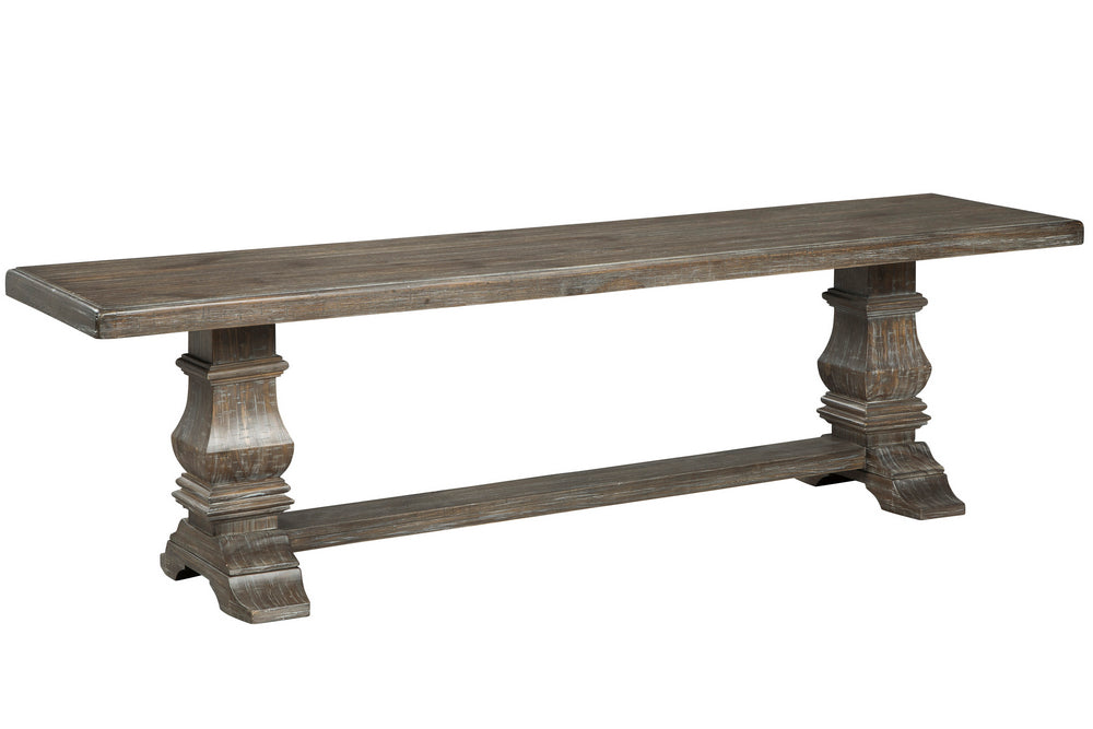 Wyndahl Rustic Brown Wood Dining Bench