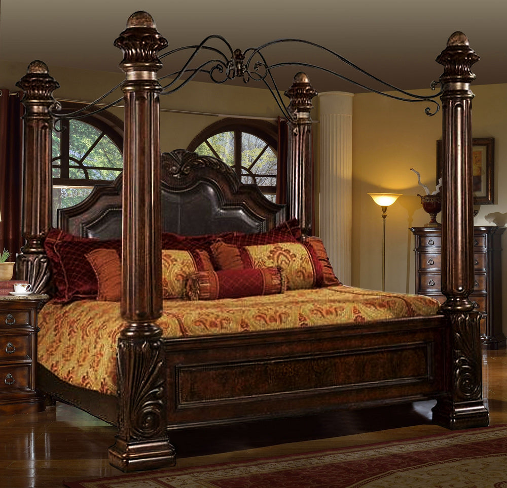 Tuskan Rich Brown Queen Bed (Oversized)