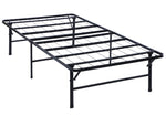 Waldin Black Metal King Split Platform Bed