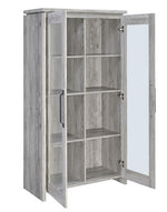 Abriale Grey Driftwood Curio Cabinet