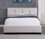 Aitana Gray Fabric Cal King Bed with Storage