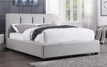 Aitana Gray Fabric Cal King Bed with Storage