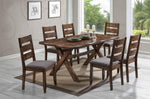 Alston 2 Grey Fabric/Knotty Nutmeg Wood Side Chairs