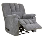 Annaliese Gray Chenille Fabric Manual Recliner