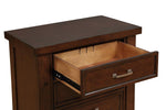 Barstow Pinot Noir Wood 3-Drawer Nightstand