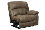 Segburg 4-Pc Driftwood Faux Leather Power Recliner Sectional Sofa