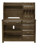 Blanche 4-Pc Brown Gray Wood Office Set