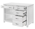 Blanche 4-Pc White Wood Office Set