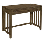 Blanche Brown Gray Wood 2-Drawer Desk