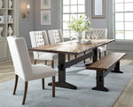 Burnham Natural Honey Dining Table with Live Edge (Oversized)