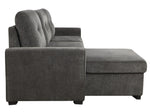 Carolina 2-Pc Reversible Sectional with Pull-Out Bed