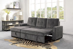 Carolina 2-Pc Reversible Sectional with Pull-Out Bed