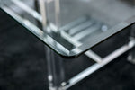 Casper Clear Glass/Acrylic Dining Table