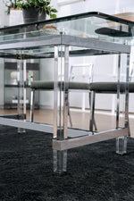 Casper Clear Glass/Acrylic Dining Table