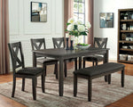 Cilgerran I Gray Wood Rectangular Dining Table