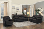 Clarkdale Dark Brown Manual Recliner Loveseat w/Console