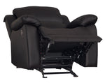 Clarkdale Dark Brown Vinyl Manual Recliner