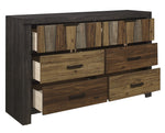 Cooper Multi-Tone Wire Brushed Finishes Wood Dresser