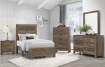 Corbin Rustic Brown Wood 6-Drawer Dresser