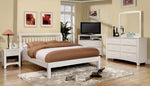 Omnus White Wood Dresser with Mirror