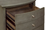 Cotterill Gray Wood 3-Drawer Nightstand