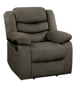 Discus Brown Fabric Manual Recliner