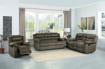 Discus Brown Fabric Manual Recliner