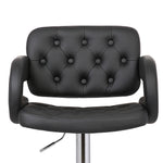 Doretta Black PU Leather Barstool AC Pacific