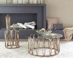 Ensley Chocolate Chrome End Table