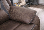 Flint Brown Fabric-Like Vinyl Manual Recliner