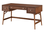 Folic Brown Wood 3-Drawer Writing Desk