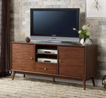 Folic Brown Wood TV Stand with Multiple Storages