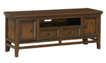 Frazier Park Brown Cherry Wood Small TV Stand