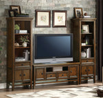 Frazier Park Brown Cherry Wood Small TV Stand